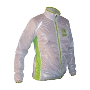 HAVEN Cyklistická vetruodolná bunda - ULTRALIGHT - biela/zelená HAVEN Cyklistická vetruodolná bunda - ULTRALIGHT - biela/zelená