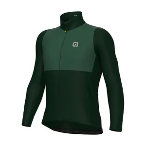 ALÉ Cyklistický dres s dlhým rukávom zimný - OFF ROAD - GRAVEL DUAL - zelená ALÉ Cyklistický dres s dlhým rukávom zimný - OFF ROAD - GRAVEL DUAL - zelená