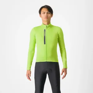 CASTELLI Cyklistický dres s dlhým rukávom zimný - ENTRATA THERMAL - zelená CASTELLI Cyklistický dres s dlhým rukávom zimný - ENTRATA THERMAL - zelená