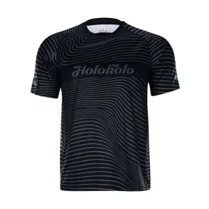 HOLOKOLO Cyklistický dres s krátkym rukávom - BLACK VIBE MTB - čierna HOLOKOLO Cyklistický dres s krátkym rukávom - BLACK VIBE MTB - čierna