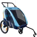 Šport a outdoor | Cyklistika | Cyklodoplnky | Vozíky za bicykel - Trailblazer detský kombinovaný vozík za bicykel + kočík pre 2 deti – modrý Šport a outdoor | Cyklistika | Cyklodoplnky | Vozíky za bicykel - Trailblazer detský kombinovaný vozík za bicykel + kočík pre 2 deti – modrý