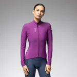 ALÉ Cyklistický dres s dlhým rukávom zimný - PRAGMA FONDO 3.0 LADY - fialová ALÉ Cyklistický dres s dlhým rukávom zimný - PRAGMA FONDO 3.0 LADY - fialová