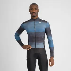 SPORTFUL Cyklistický dres s dlhým rukávom zimný - FLOW SUPERGIARA THERMAL - modrá SPORTFUL Cyklistický dres s dlhým rukávom zimný - FLOW SUPERGIARA THERMAL - modrá