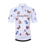 HOLOKOLO Cyklistický dres s krátkym rukávom - BUTTERFLIES KIDS - biela/viacfarebná HOLOKOLO Cyklistický dres s krátkym rukávom - BUTTERFLIES KIDS - biela/viacfarebná