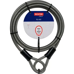 Šport a outdoor | Cyklistika | Cyklodoplnky | Zámky - RICHTER CZECH Lankový zámok RL.422.10x3000.CRN Šport a outdoor | Cyklistika | Cyklodoplnky | Zámky - RICHTER CZECH Lankový zámok RL.422.10x3000.CRN