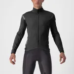 CASTELLI Cyklistická zateplená bunda - PERFETTO ROS 2 - antracitová CASTELLI Cyklistická zateplená bunda - PERFETTO ROS 2 - antracitová