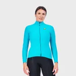 ALÉ Cyklistický dres s dlhým rukávom zimný - WARM RACE LADY WNT - tyrkysová ALÉ Cyklistický dres s dlhým rukávom zimný - WARM RACE LADY WNT - tyrkysová
