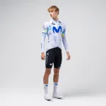 GOBIK Cyklistický dres s dlhým rukávom letný - HYDER MOVISTAR TEAM 26 - biela GOBIK Cyklistický dres s dlhým rukávom letný - HYDER MOVISTAR TEAM 26 - biela