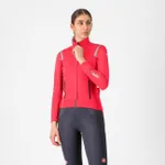 CASTELLI Cyklistická zateplená bunda - PERFETTO ROS 3 W - červená CASTELLI Cyklistická zateplená bunda - PERFETTO ROS 3 W - červená