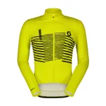 SCOTT Cyklistický dres s dlhým rukávom zimný - TEAM WARM GRAPHICS - žltá SCOTT Cyklistický dres s dlhým rukávom zimný - TEAM WARM GRAPHICS - žltá
