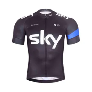 BONAVELO Cyklistický dres s krátkym rukávom - SKY - čierna BONAVELO Cyklistický dres s krátkym rukávom - SKY - čierna