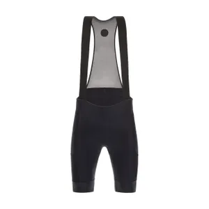 SANTINI Cyklistické nohavice krátke s trakmi - GRAVEL - čierna SANTINI Cyklistické nohavice krátke s trakmi - GRAVEL - čierna