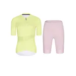 RIVANELLE Cyklistický krátky dres a krátke nohavice - GLAMOR - ružová/žltá RIVANELLE Cyklistický krátky dres a krátke nohavice - GLAMOR - ružová/žltá