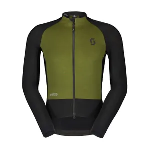 SCOTT Cyklistická vetruodolná bunda - RC PRO WARM HYBRID GTX WS - zelená/čierna SCOTT Cyklistická vetruodolná bunda - RC PRO WARM HYBRID GTX WS - zelená/čierna