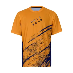 HOLOKOLO Cyklistický dres s krátkym rukávom - UNIVERSE MTB - oranžová/čierna HOLOKOLO Cyklistický dres s krátkym rukávom - UNIVERSE MTB - oranžová/čierna