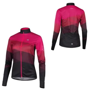 Dámsky cyklistický dres s dlhým rukávom Etape Gaia magenta/čierna - L Dámsky cyklistický dres s dlhým rukávom Etape Gaia magenta/čierna - L