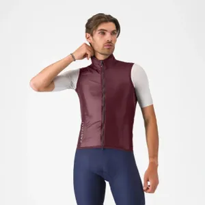 CASTELLI Cyklistická vesta - ARIA 2 - bordová CASTELLI Cyklistická vesta - ARIA 2 - bordová