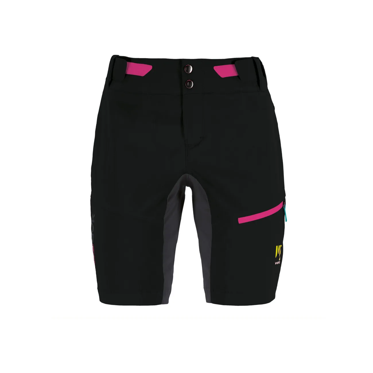 KARPOS Cyklistické nohavice krátke bez trakov - VAL VIOLA - čierna KARPOS Cyklistické nohavice krátke bez trakov - VAL VIOLA - čierna