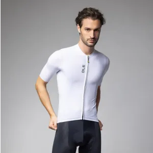 ALÉ Cyklistický dres s krátkym rukávom - COLOR BLOCK PRAGMA - biela ALÉ Cyklistický dres s krátkym rukávom - COLOR BLOCK PRAGMA - biela