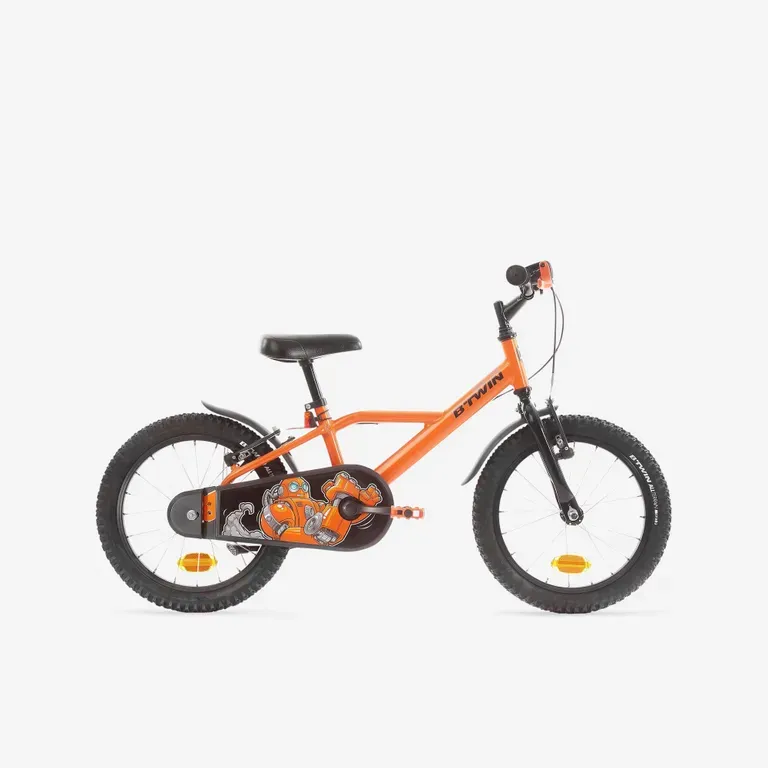 Detský bicykel - 16-palcový bicykel pre deti od 4,5 do 6 rokov 500 Robot Detský bicykel - 16-palcový bicykel pre deti od 4,5 do 6 rokov 500 Robot