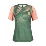 SCOTT Cyklistický dres s krátkym rukávom - TRAIL VERTIC LADY - zelená/ružová SCOTT Cyklistický dres s krátkym rukávom - TRAIL VERTIC LADY - zelená/ružová
