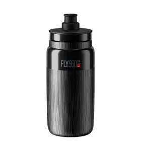 ELITE Cyklistická fľaša na vodu - FLY TEX 550 ml - čierna ELITE Cyklistická fľaša na vodu - FLY TEX 550 ml - čierna