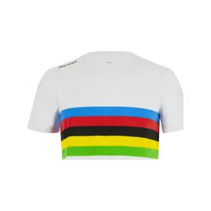 SANTINI Cyklistické tričko s krátkym rukávom - UCI OFFICIAL WORLD CHAMPION - viacfarebná SANTINI Cyklistické tričko s krátkym rukávom - UCI OFFICIAL WORLD CHAMPION - viacfarebná