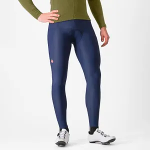 CASTELLI Cyklistické nohavice dlhé s trakmi - ESPRESSO - modrá CASTELLI Cyklistické nohavice dlhé s trakmi - ESPRESSO - modrá