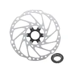 SHIMANO brzdový kotúč - DEORE RT64 203mm - strieborná SHIMANO brzdový kotúč - DEORE RT64 203mm - strieborná