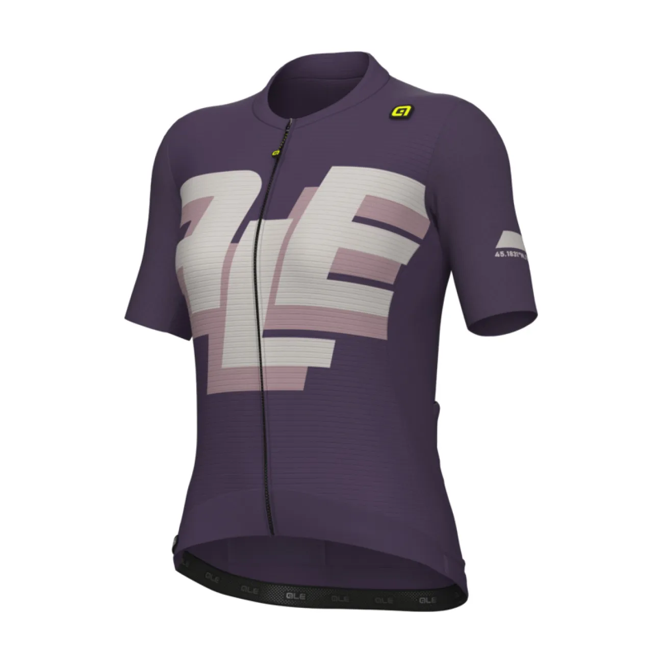 ALÉ Cyklistický dres s krátkym rukávom - PR-E SAUVAGE - fialová ALÉ Cyklistický dres s krátkym rukávom - PR-E SAUVAGE - fialová