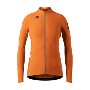 GOBIK Cyklistický dres s dlhým rukávom zimný - PACER SOLID 2.0 - oranžová GOBIK Cyklistický dres s dlhým rukávom zimný - PACER SOLID 2.0 - oranžová