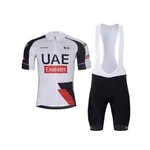 BONAVELO Cyklistický krátky dres a krátke nohavice - UAE 2026 - čierna/biela/červená BONAVELO Cyklistický krátky dres a krátke nohavice - UAE 2026 - čierna/biela/červená