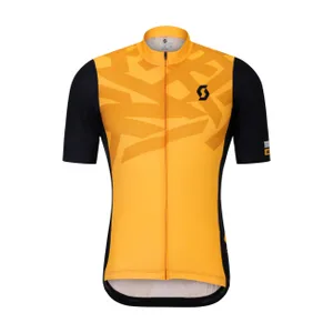 SCOTT Cyklistický dres s krátkym rukávom - RC ENDURANCE - oranžová/čierna SCOTT Cyklistický dres s krátkym rukávom - RC ENDURANCE - oranžová/čierna