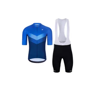 HOLOKOLO Cyklistický krátky dres a krátke nohavice - ARROW II - modrá/čierna HOLOKOLO Cyklistický krátky dres a krátke nohavice - ARROW II - modrá/čierna