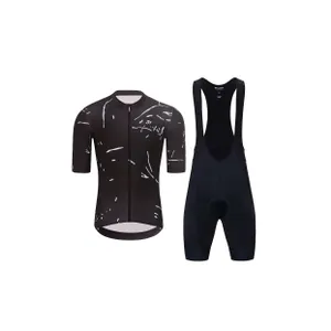 HOLOKOLO Cyklistický krátky dres a krátke nohavice - PASSION - čierna/biela HOLOKOLO Cyklistický krátky dres a krátke nohavice - PASSION - čierna/biela