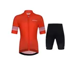 HOLOKOLO Cyklistický krátky dres a krátke nohavice - FLOW JUNIOR - čierna/červená HOLOKOLO Cyklistický krátky dres a krátke nohavice - FLOW JUNIOR - čierna/červená