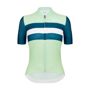 SANTINI Cyklistický dres s krátkym rukávom - ECO SLEEK NEW BENGAL - svetlo zelená/zelená SANTINI Cyklistický dres s krátkym rukávom - ECO SLEEK NEW BENGAL - svetlo zelená/zelená