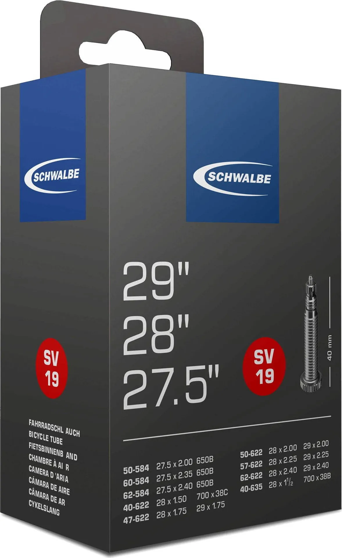 Šport a outdoor | Cyklistika | Diely a komponenty | Duše - Schwalbe 27,5" – 28" – 29" SV19 Šport a outdoor | Cyklistika | Diely a komponenty | Duše - Schwalbe 27,5" – 28" – 29" SV19