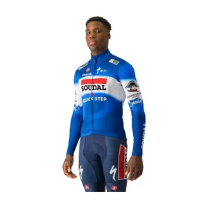 CASTELLI Cyklistický dres s dlhým rukávom zimný - SOUDAL QUICK-STEP 2024 THERMAL - modrá/biela/červená CASTELLI Cyklistický dres s dlhým rukávom zimný - SOUDAL QUICK-STEP 2024 THERMAL - modrá/biela/červená