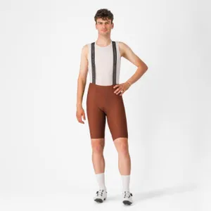 CASTELLI Cyklistické nohavice krátke s trakmi - ESPRESSO - červená CASTELLI Cyklistické nohavice krátke s trakmi - ESPRESSO - červená