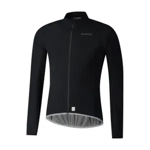 SHIMANO Cyklistická vetruodolná bunda - WINDFLEX - čierna SHIMANO Cyklistická vetruodolná bunda - WINDFLEX - čierna