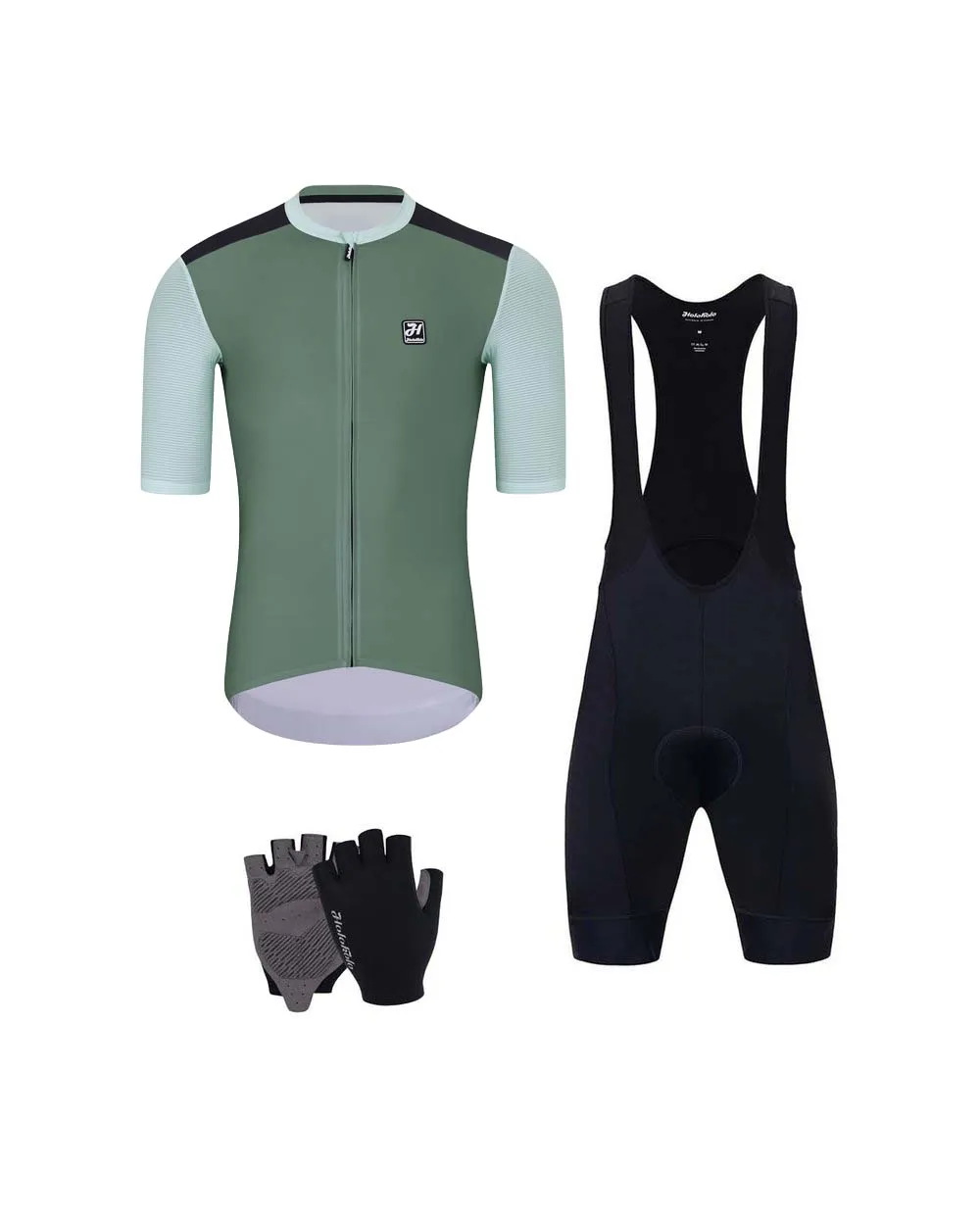 HOLOKOLO Cyklistický mega set - TECHNICAL - zelená/čierna HOLOKOLO Cyklistický mega set - TECHNICAL - zelená/čierna