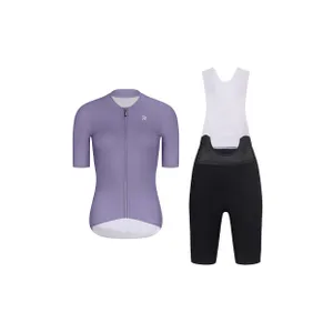 RIVANELLE Cyklistický krátky dres a krátke nohavice - ELEVATE - čierna/fialová RIVANELLE Cyklistický krátky dres a krátke nohavice - ELEVATE - čierna/fialová