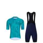 HOLOKOLO Cyklistický krátky dres a krátke nohavice - RUSTLE - modrá/čierna/tyrkysová HOLOKOLO Cyklistický krátky dres a krátke nohavice - RUSTLE - modrá/čierna/tyrkysová