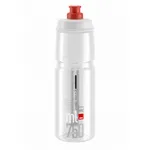 Fľaša na bicykel ELITE Fľaša JET transparentná červené logo 750 ml Fľaša na bicykel ELITE Fľaša JET transparentná červené logo 750 ml