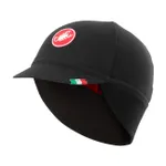 CASTELLI Cyklistická čiapka - DIFESA THERMAL - čierna/červená CASTELLI Cyklistická čiapka - DIFESA THERMAL - čierna/červená