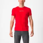 CASTELLI Cyklistické tričko s krátkym rukávom - CLASSICO - červená CASTELLI Cyklistické tričko s krátkym rukávom - CLASSICO - červená