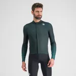 SPORTFUL Cyklistický dres s dlhým rukávom zimný - BODYFIT PRO - zelená SPORTFUL Cyklistický dres s dlhým rukávom zimný - BODYFIT PRO - zelená