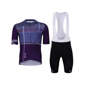 HOLOKOLO Cyklistický krátky dres a krátke nohavice - EUPHORIC ELITE - čierna/fialová HOLOKOLO Cyklistický krátky dres a krátke nohavice - EUPHORIC ELITE - čierna/fialová