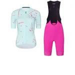 RIVANELLE Cyklistický krátky dres a krátke nohavice - PASSION - modrá/ružová RIVANELLE Cyklistický krátky dres a krátke nohavice - PASSION - modrá/ružová